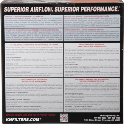 K&N Marine Engine Flame Arrestor 5-1/8in Flange / 8in ID x 9in OD / 2.75in Height | 59-3364