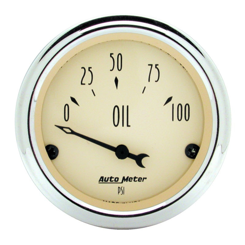 Autometer Antique Beige 5-Gauge Kit 3-1/8in Electrical Speedometer 190KPH Universal | 1809-M