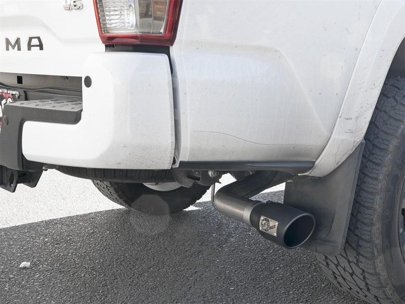 aFe MACH Force-Xp 2-1/2in 304 SS Cat-Back Exhaust w/Black Tips Toyota Tacoma L4-2.7L / V6-3.5L 2016+ | 49-46042-B