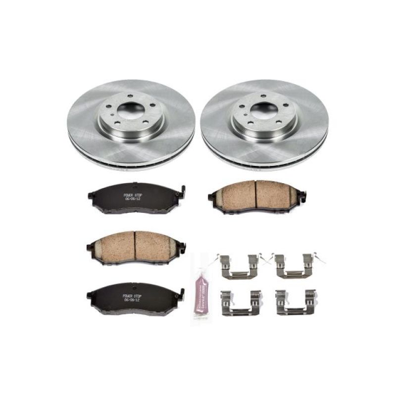 Power Stop Front Autospecialty Brake Kit Infiniti EX35 2008-2012 / M35 2006-2010 / M45 2006-2010 / G35 2007-2008 / G25 2011-2012 / G37 2009-2013 / M37 2011-2012 / M37X 2011-2012  / Nissan 350Z 2006-2009 / 370Z 2010-2019 | KOE112