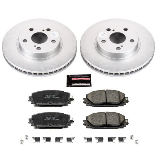 Power Stop Front Z17 Evolution Geomet Coated Brake Kit Lexus CT200h 2011-2017 / Toyota Prius 2010-2015 / Prius Plug-In 2012-2015 | CRK5870