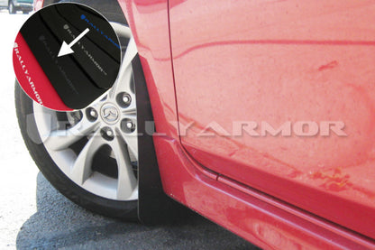 Rally Armor UR Black Mud Flap w/ Grey Logo Mazda Mazdaspeed3 2010-2013 | MF17-UR-BLK/GRY