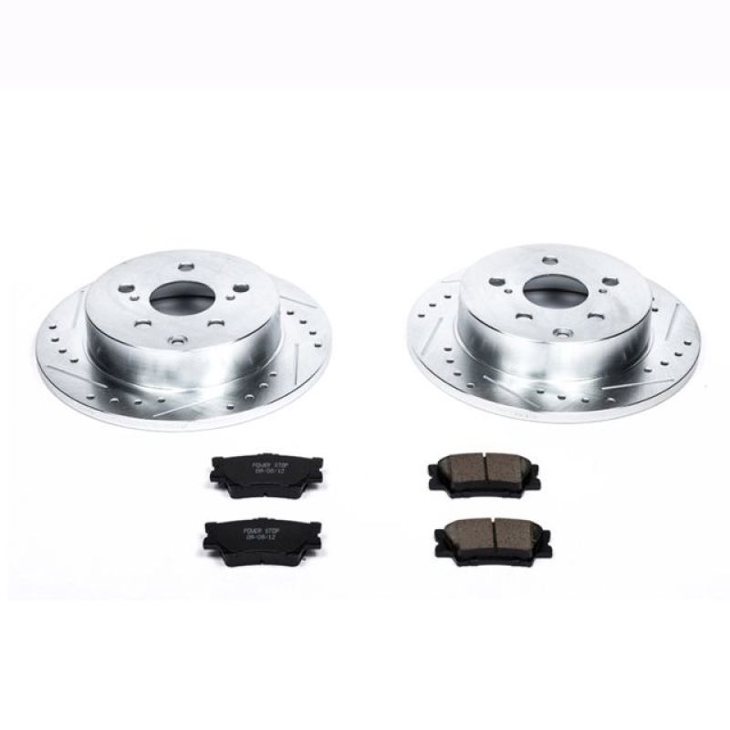 Power Stop Rear Z23 Evolution Sport Brake Kit Lexus HS250h 2010-2012 / Toyota RAV4 2006-2018 | K4671