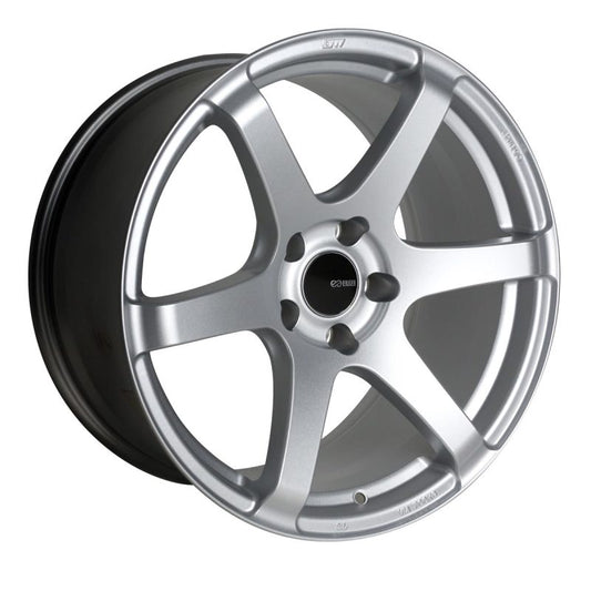 Enkei T6S 17x8 40mm Offset 5x114.3 Bolt Pattern 72.6 Bore Matte Silver Wheel