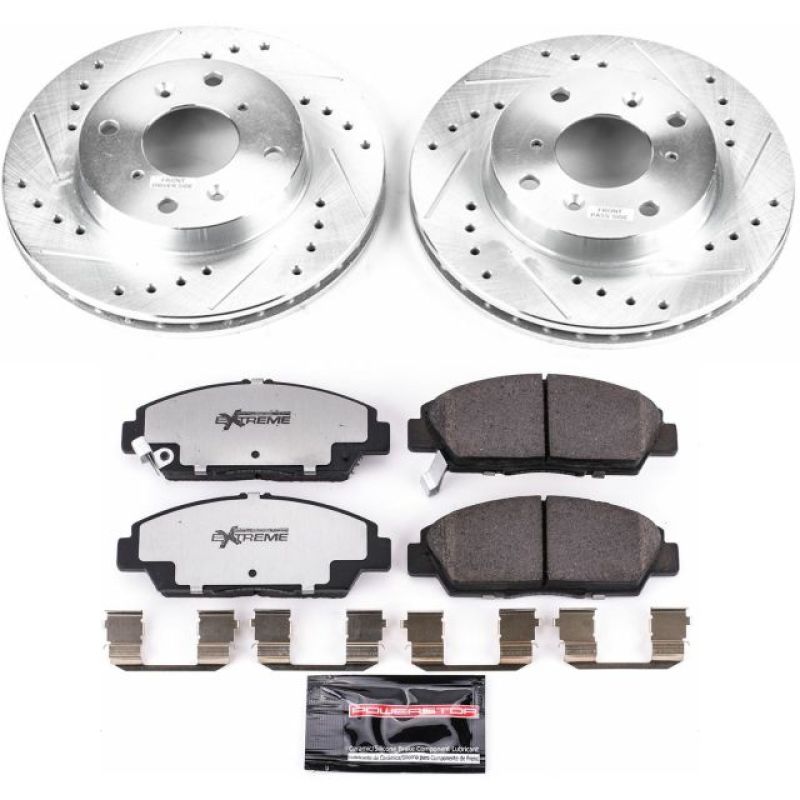 Power Stop Front Z26 Street Warrior Brake Kit Honda Prelude 1992-1996 | K1033-26