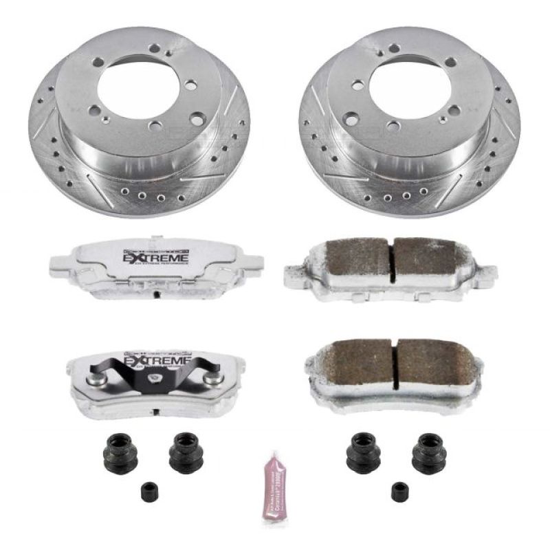 Power Stop Rear Z26 Street Warrior Brake Kit Mitsubishi Lancer 2004-2006 / Outlander 2005-2006 | K1202-26