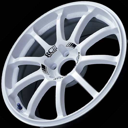 Advan RCIII 18x8.5 +38mm 5-114.3 White Wheel