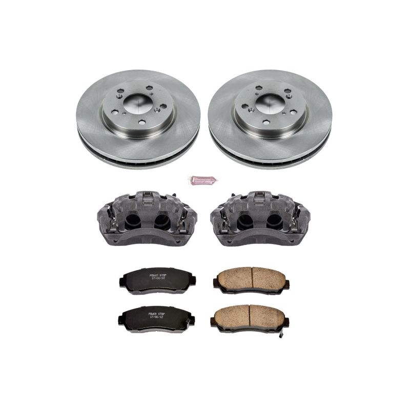 Power Stop Front Autospecialty Brake Kit w/ Calipers Honda Odyssey 2005-2010 | KCOE2435