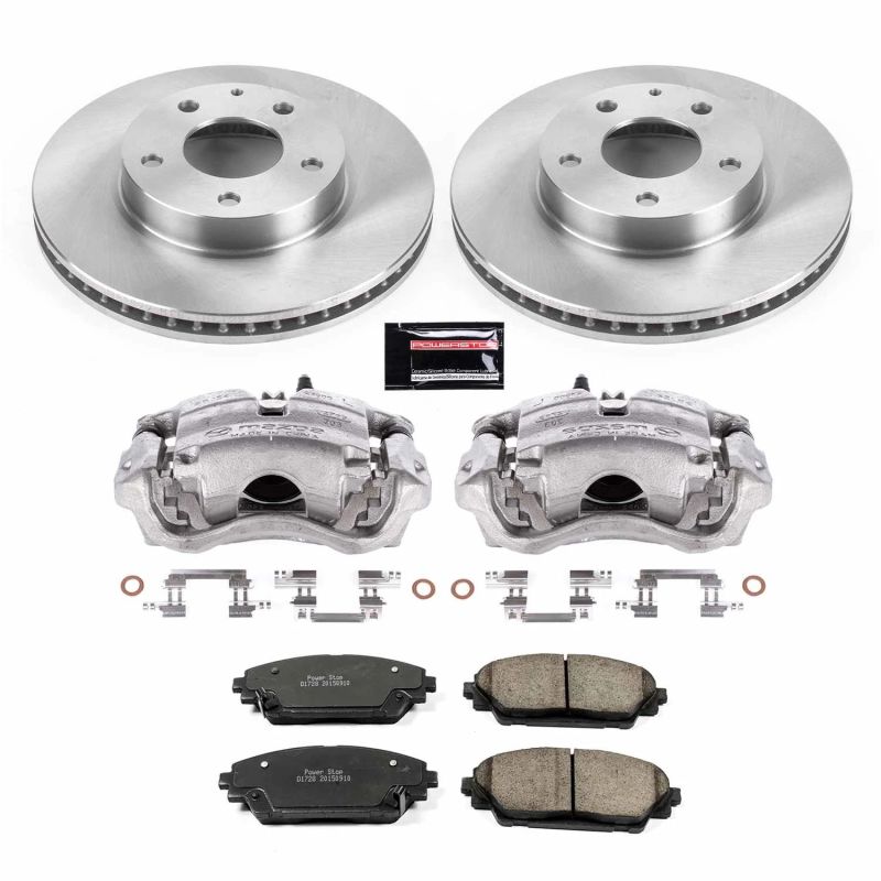 Power Stop Front Autospecialty Brake Kit w/ Calipers Mazda Mazdaspeed 3 2014-2016 / CX-3 2016-21 | KCOE6974