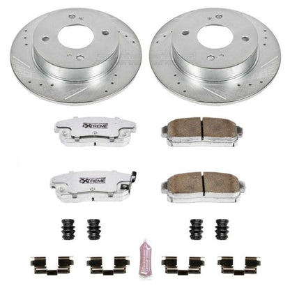 Power Stop Rear Z26 Street Warrior Brake Kit Infiniti G20 2001-2002 / Nissan Sentra 2001-2006 | K741-26