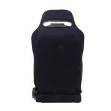 NRG Sport Seats | Pair Type-R Cloth w/NRG Logo - Black w/Red Stitch