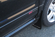 Rally Armor UR Black Mud Flap w/ White Logo Subaru Forester 2003-2008 | MF5-UR-BLK/WH
