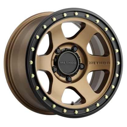 Method MR310 Con6 17x8.5 0mm Offset 5x150 110.5mm CB Method Bronze/Black Street Loc Wheel