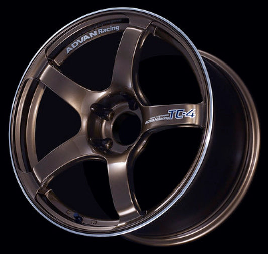 Advan TC4 17x9 +45mm 5-114.3 Racing Umber Bronze and Ring Wheel