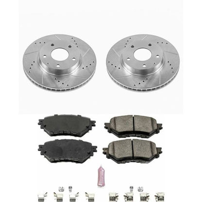 Power Stop Front Z23 Evolution Sport Brake Kit Mazda Mazdaspeed 3 2014-2016 | K6975