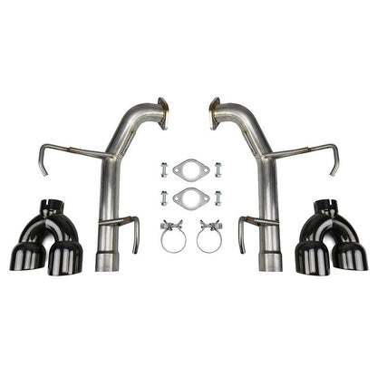 FactionFab 11-14 WRX/STI Sedan Axle Back Exhaust Black Tip | 1.10111.3 - JDMuscleAxle Back ExhaustsFFA1.10111.3