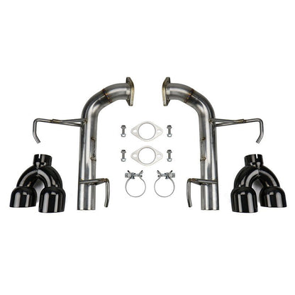 FactionFab [15-21 WRX, 15-18 STI] Axle Back Exhaust w/ Onyx Black Tip | FFA1.10204.3 - JDMuscleAxle Back ExhaustsFFA1.10204.3
