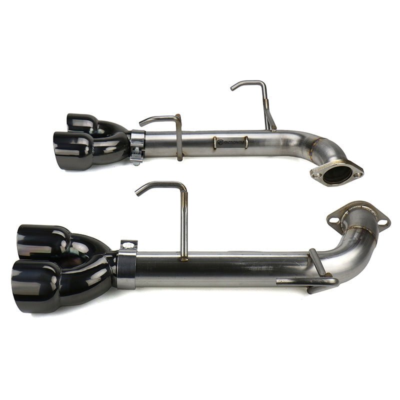 FactionFab [15-21 WRX, 15-18 STI] Axle Back Exhaust w/ Onyx Black Tip | FFA1.10204.3 - JDMuscleAxle Back ExhaustsFFA1.10204.3