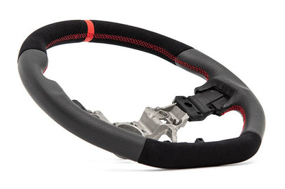 FACTIONFAB LEATHER AND SUEDE STEERING WHEEL 2015+ WRX / 2015+ STI | FFA1.10207.2 - JDMuscleSteering WheelsFFA1.10207.2
