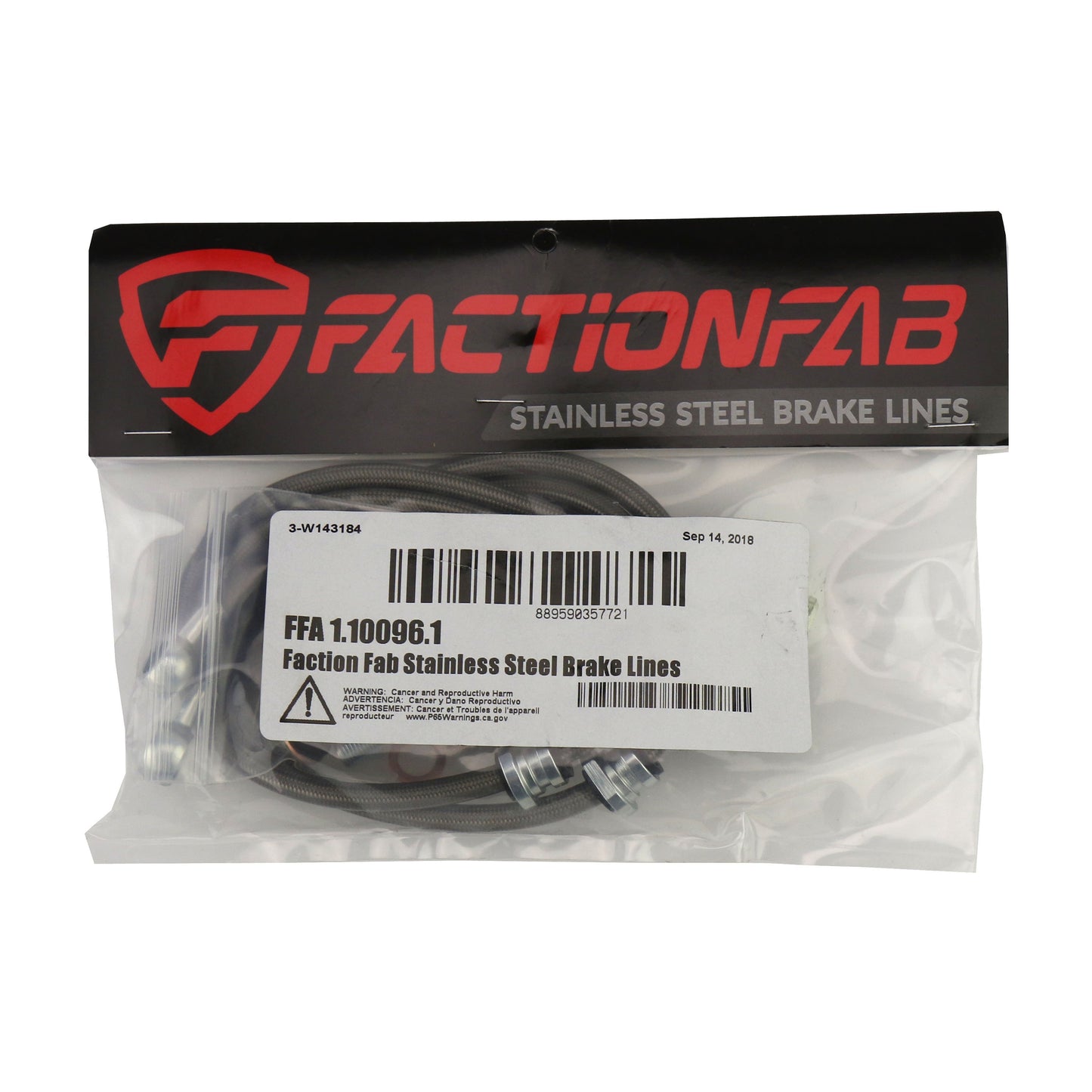 FactionFab Rear Stainless Steel Brake Lines Subaru STI 2004-2007 (1.10096.1)-FFA1.10096.1-1.10096.1-Brake Lines-FactionFab-JDMuscle