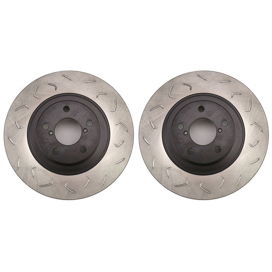 FactionFab Swept Slot Bi-Directional Brake Rotor Pair Front WRX 2009-2014 / BRZ 2013+ (1.10037.1-G)-FFA1.10037.1-G-1.10037.1-G-Brake Rotors-FactionFab-JDMuscle