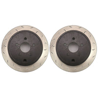 FactionFab Swept Slot Bi-Directional Brake Rotor Pair Rear Subaru STI 2008-2017 | 1.10045.1-G