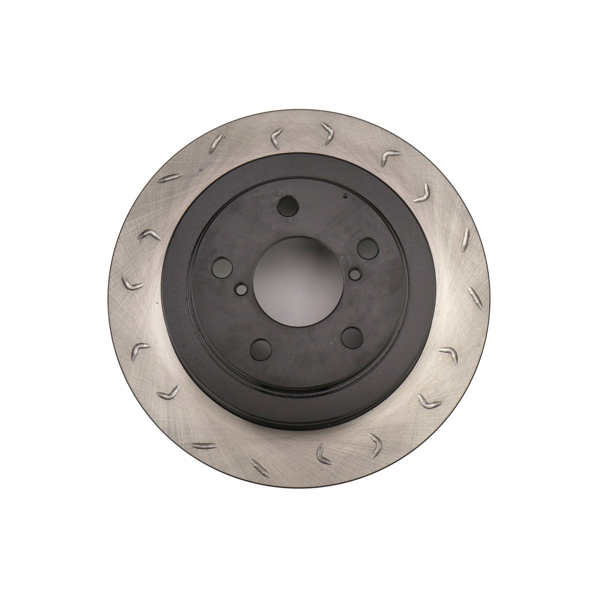 FactionFab Swept Slot Bi-Directional Brake Rotor Pair Rear Subaru WRX 2002-2005 (1.10035.1-G)-FFA1.10035.1-G-1.10035.1-G-Brake Rotors-FactionFab-JDMuscle