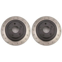 FactionFab Swept Slot Bi-Directional Brake Rotor Pair Rear WRX 2002-2005 | 1.10035.1-G