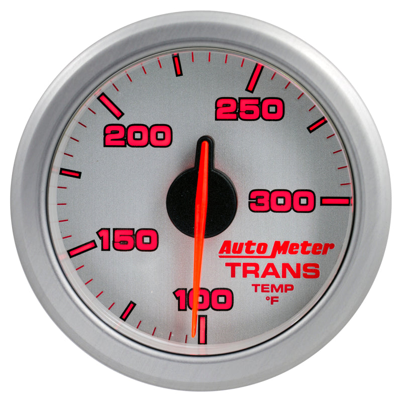 Autometer Airdrive 2-1/6in Trans Temperature Gauge 100-300 Degrees F Silver Universal | 9157-UL