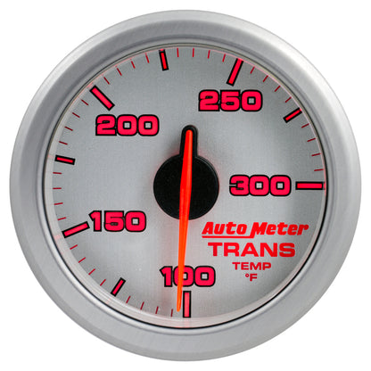 Autometer Airdrive 2-1/6in Trans Temperature Gauge 100-300 Degrees F Silver Universal | 9157-UL