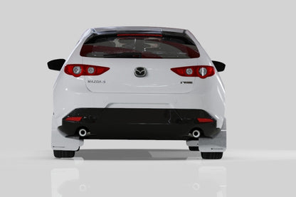 Rally Armor 19-23 Mazdaspeed3 Hatchback UR Black Mud Flap w/ Dark Grey Logo | MF61-UR-BLK/DGRY