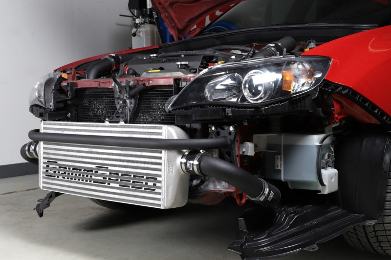 GrimmSpeed Front Mount Intercooler Kit Raw Core / Black Pipe 2008-2014 Subaru STI | 090228