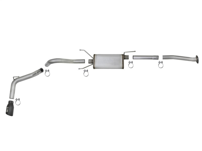 aFe MACH Force-Xp 2-1/2in 304 SS Cat-Back Exhaust w/Black Tips Toyota Tacoma L4-2.7L / V6-3.5L 2016+ | 49-46042-B