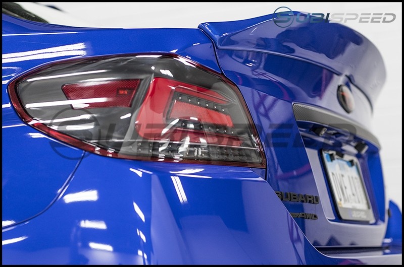 OLM HIGH POINT DUCKBILL TRUNK SPOILER WORLD RALLY BLUE 15-21 Subaru WRX & STI | A.70026.1-K7X