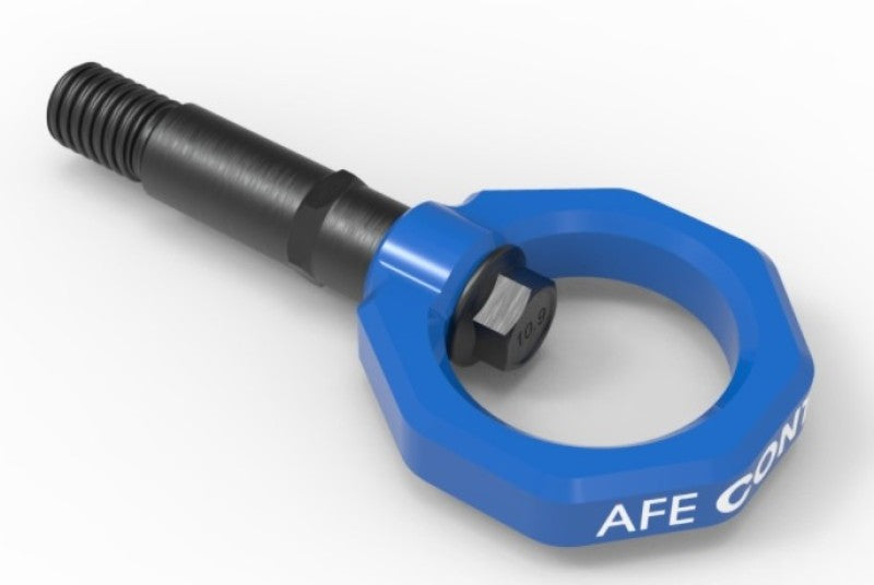 aFe Control Rear Tow Hook Blue Toyota GR Supra A90 2020-21 | 450-721002-L