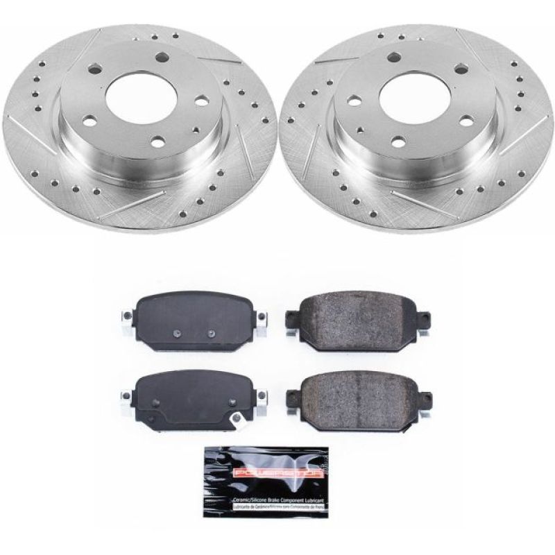 Power Stop Rear Z23 Evolution Sport Brake Kit Mazda Mazdaspeed 3 2017-2018 / CX-3 2019-21 | K7515