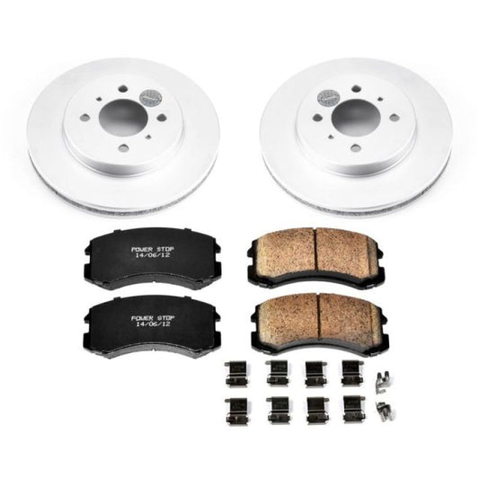 Power Stop Front Z17 Evolution Geomet Coated Brake Kit Mitsubishi Lancer 2002-2007 | CRK1215