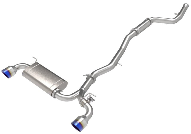 aFe Power Takeda 2.5in-3in 304 SS CB Exhaust w/ Blue Tips Toyota Supra 2.0L 2021 | 49-36050-L
