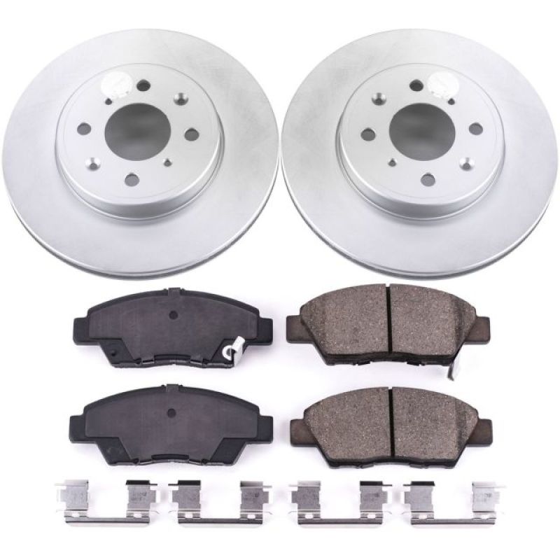 Power Stop Front Z17 Evolution Geomet Coated Brake Kit Honda Fit 15-2019 | CRK7032