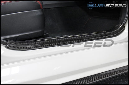 OLM LE DRY CARBON FIBER DOOR SILL COVER BY AXIS 2015+ STI | AX15STISS