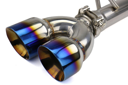 FactionFab Axle Back Exhaust Burnt Tip WRX / STI 2011-2014 Sedan | FFA1.10111.2