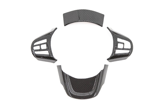 OLM LE Carbon Fiber Steering Wheel Covers (4pc set) - 2020 GR Supra | A.70120.1
