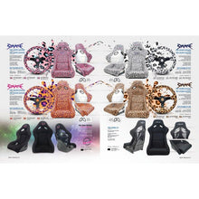 FRP Bucket Seat PRISMA- SAVAGE Edition w/ White Pearlized Back Pink Panther Print- Medium - JDMuscleSeats425596