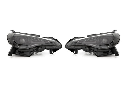 FT-86 [13-21 BRZ/FRS/86] SpeedFactory LED Headlights w/ Sequential Turn Signals | FT86-HLSQ - JDMuscleHeadlightsFTSFT86-HLSQ