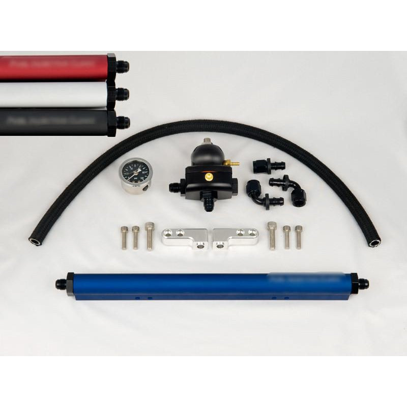 Fuel Injector Clinic Complete Fuel Rail Kit / -8 Inlet /-6 Return Fittings | 2003-2006 Mitsubishi Evo 8/9 | FKT EVO 8/9 -8