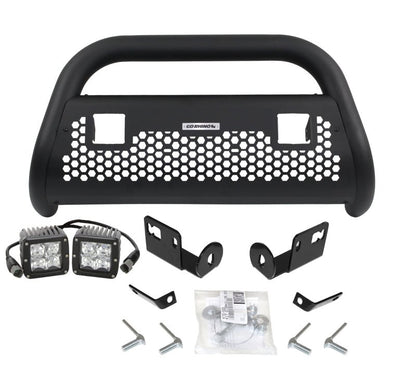 Go Rhino [05 - 15 Tacoma] RC2 Bull Bar with Mounting Brackets & 2 Light Holes Textured Black - JDMuscleLight Mounting and Hardwaregor55522T