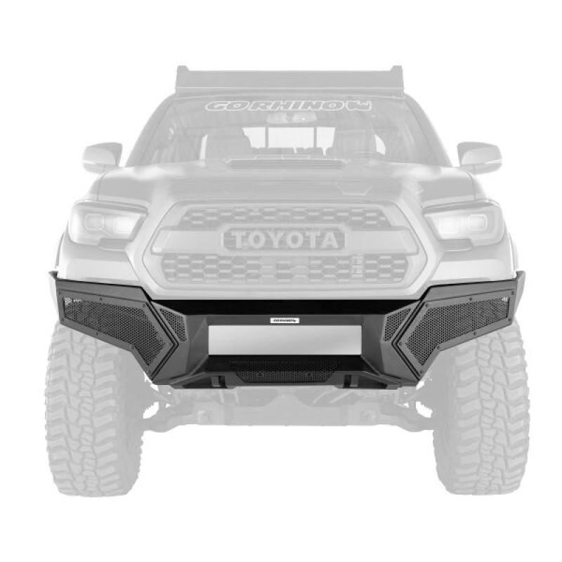 Go Rhino 16 - 22 Tacoma Front Element Bumper with Fixed Light Bar Mount Textured Black | 34389T - JDMuscleBumper Guards / Light Barsgor34389T