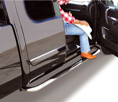 Go Rhino 4000 Series Side Steps with Mounting Brackets Polished Stainless Steel Toyota Tundra 2007 - 21 | 4416PS - JDMuscleExterior Bracketsgor4416PS