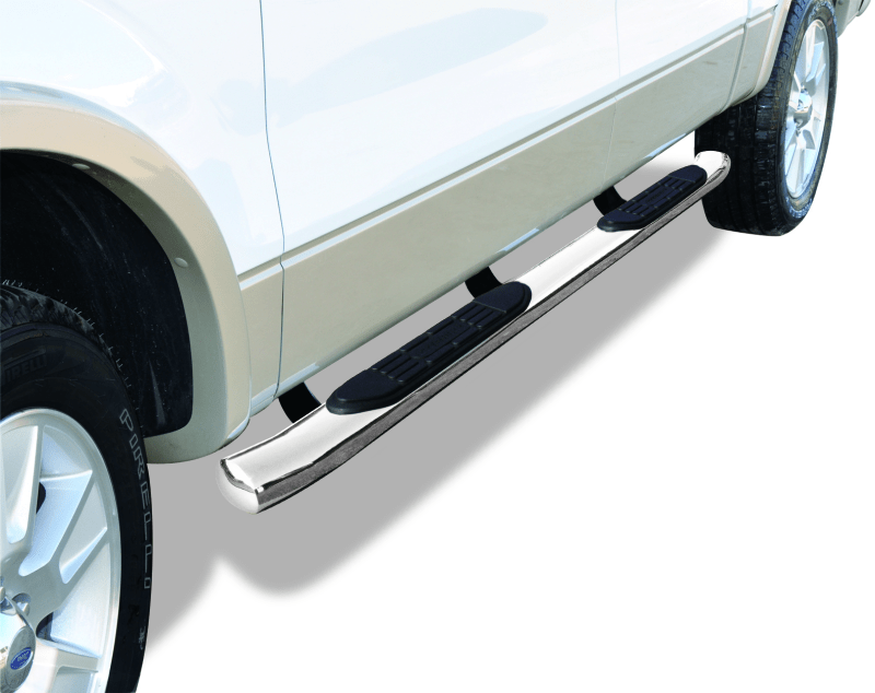 Go Rhino 415 Series Side Steps W Mounting Brackets Polished Stainless W/ Welded End Caps Toyota Tundra 2007 - 21 | 67415PS - JDMuscleExterior Bracketsgor67415PS