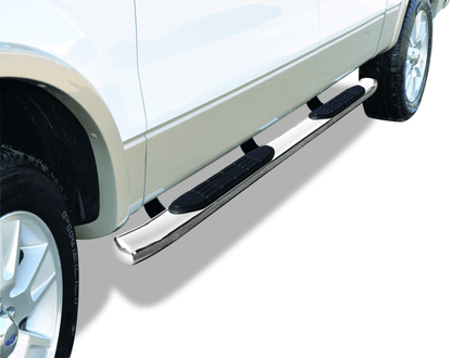 Go Rhino 415 Series Side Steps W Mounting Brackets Polished Stainless W/ Welded End Caps Toyota Tundra 2007 - 21 | 67415PS - JDMuscleExterior Bracketsgor67415PS